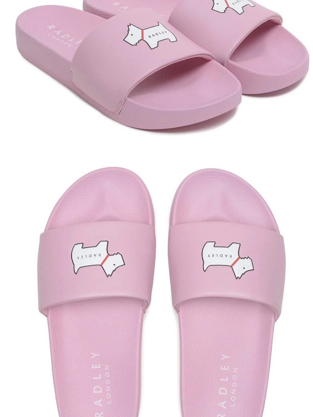 RADLEY LONDON Pink Logo Slide Sandals